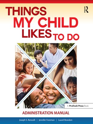 cover image of Things My Child Likes to Do Administration Manual